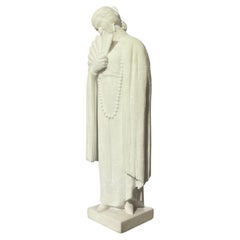 Art Deco  marble statue of a Japanese Geisha by Armand Martial (1884-1960)