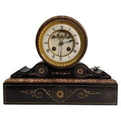 Orologio da tavolo in marmo Art Déco, Francia