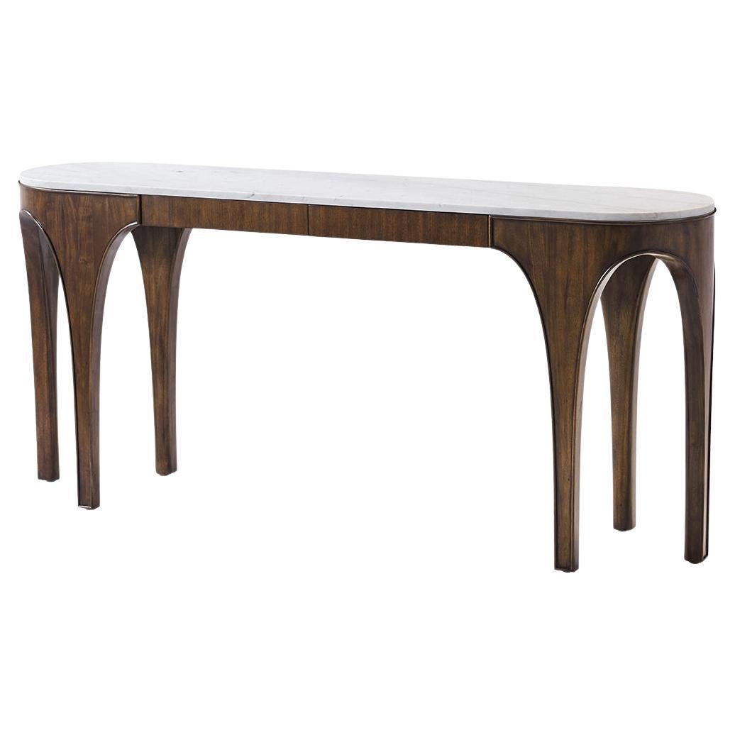 Art Deco Marble Top Console For Sale