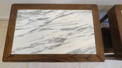 Art Deco Marble Top Side Table