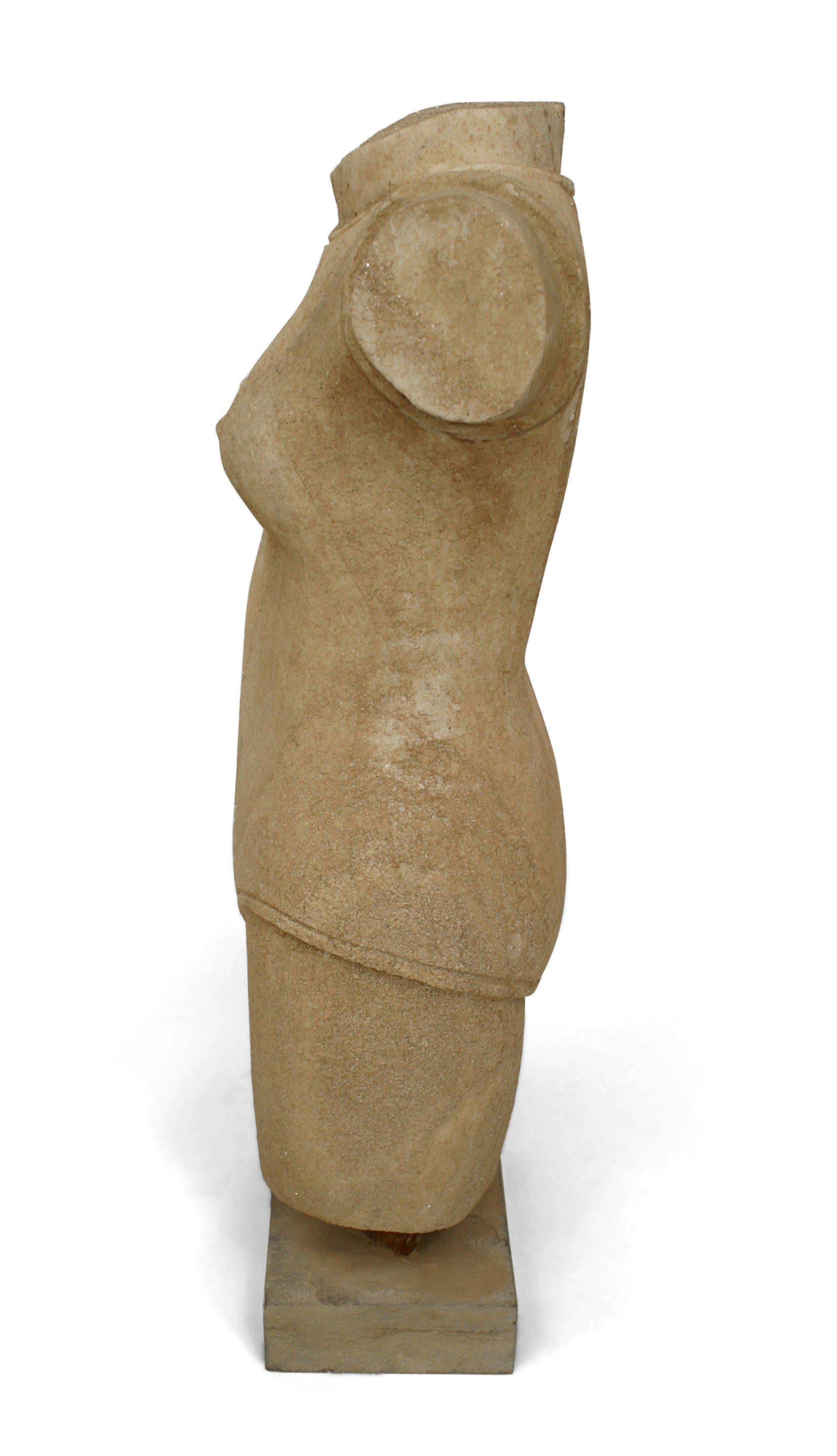 American Art Deco Marble Torso Statues For Sale