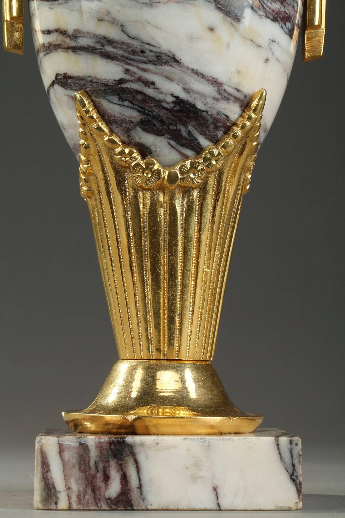 Art Deco Marble Vases In Good Condition In Paris, FR