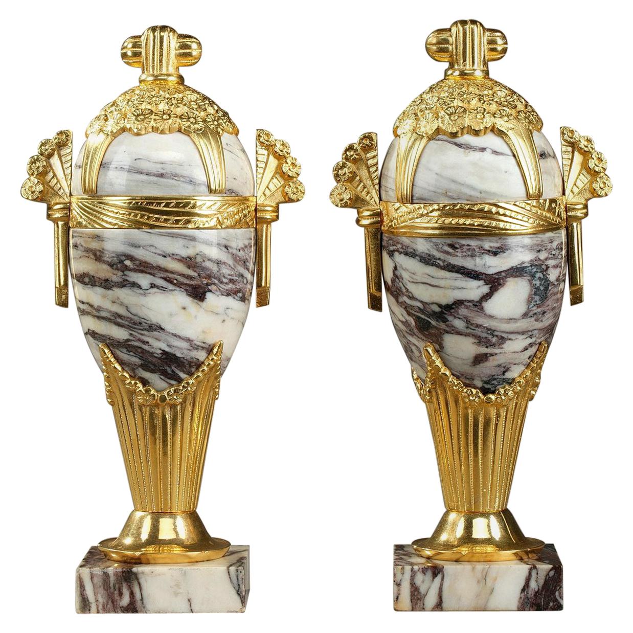 Art Deco Marble Vases