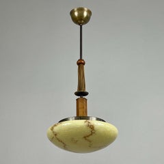 Ciondolo in vetro opalino marmorizzato Art Déco, Germania, anni '30