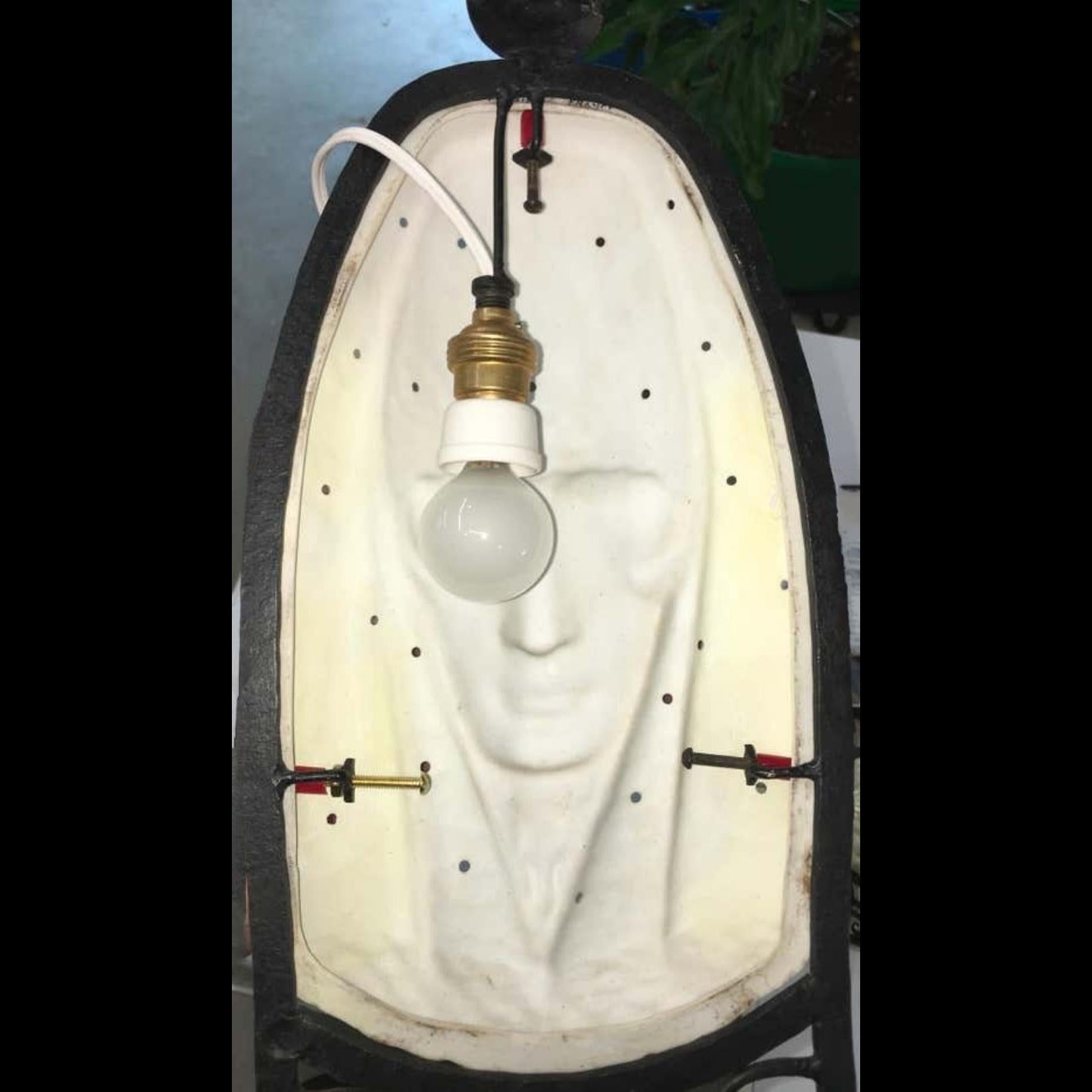 Juego de 6 apliques de máscara Art Déco Marcel Bever en venta 8
