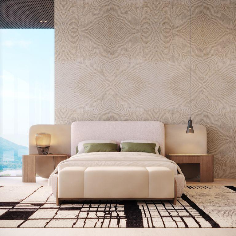 Portoghese Tavolino Art-Deco Margem realizzato con mate di Oak Oak naturale e vetro bronzo in vendita