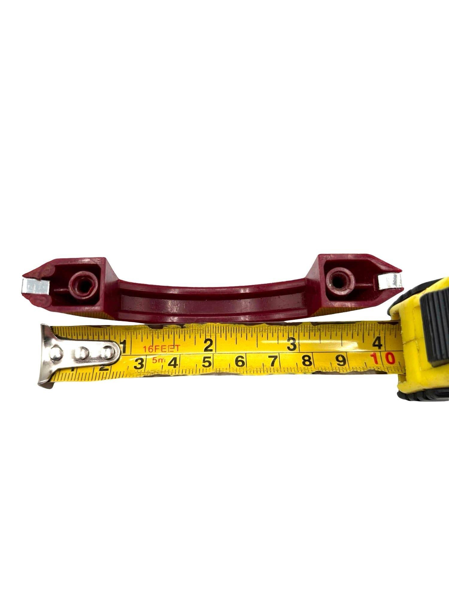 Art Deco Maroon Red Catalin/Bakelite Drawer Pulls w/ Chrome Strip, Set of 25 4