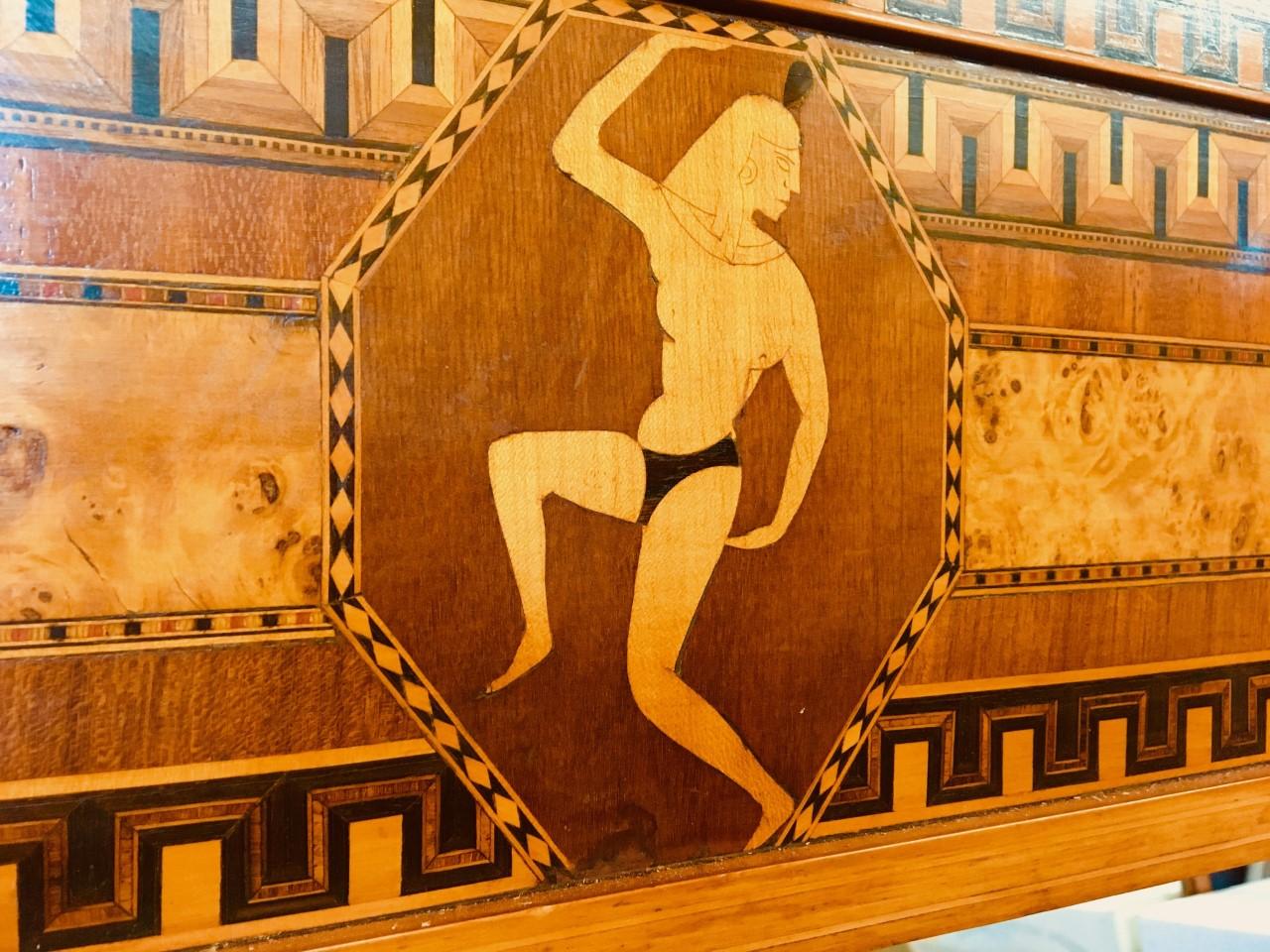 Art Deco Marquetry Cabinet, French, circa 1930 7