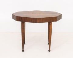 Art Deco Marquetry Side Table
