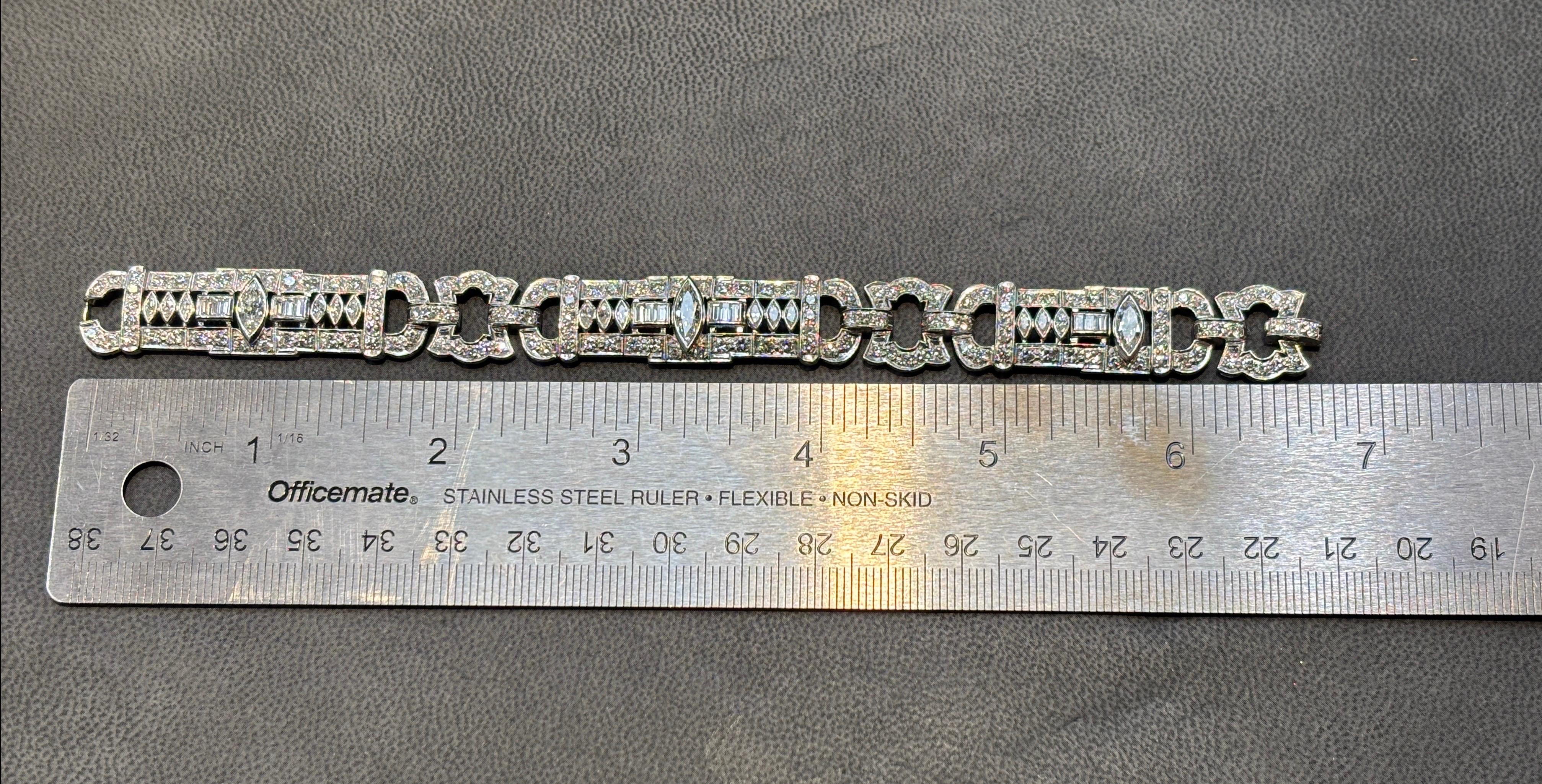 De las mujeres Pulsera de diamantes marquesa Art Déco en venta