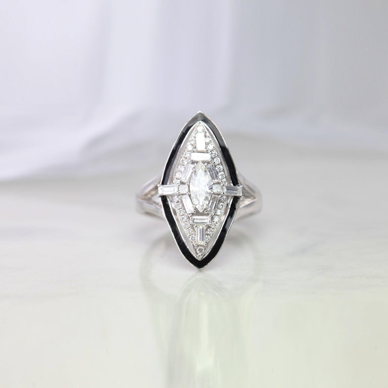 Art Deco Style Marquise Diamond Ring Diamond Statement Ring GIA  Certificated For Sale at 1stDibs | art deco marquise diamond ring, art deco  statement ring, marquise art deco ring