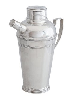 Art Deco Martini or Cocktail Shaker from England by J.B. Chatterley & Sons, Ltd