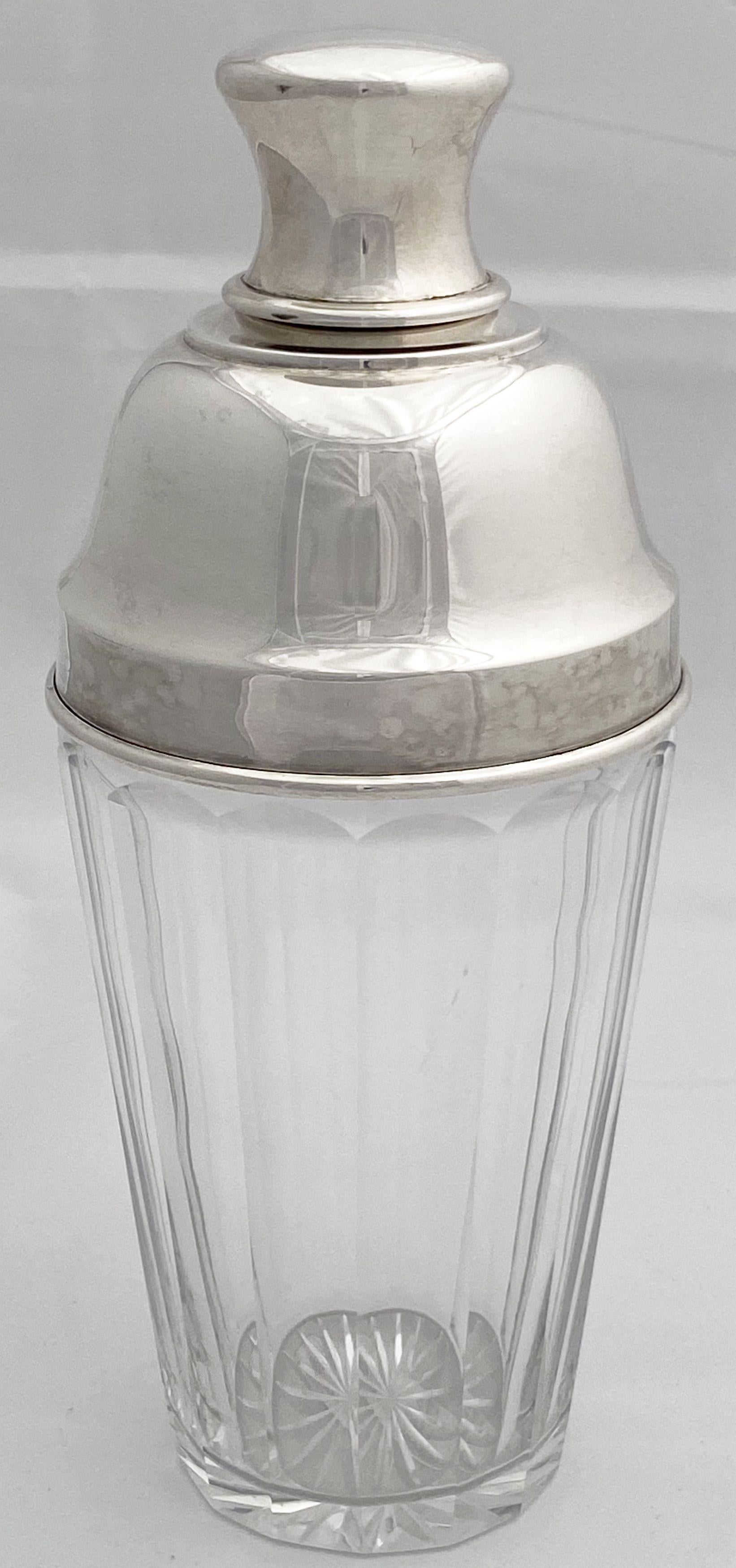Metal Art Deco Martini or Cocktail Shaker from England