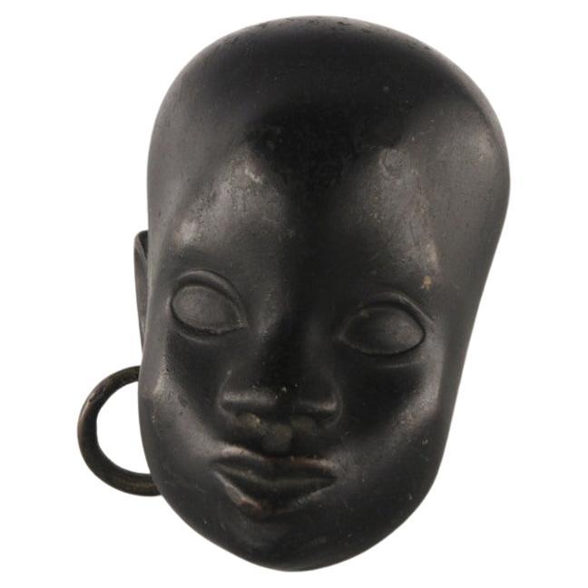 Art Deco Mask Attributed to Karl Hagenauer For Sale