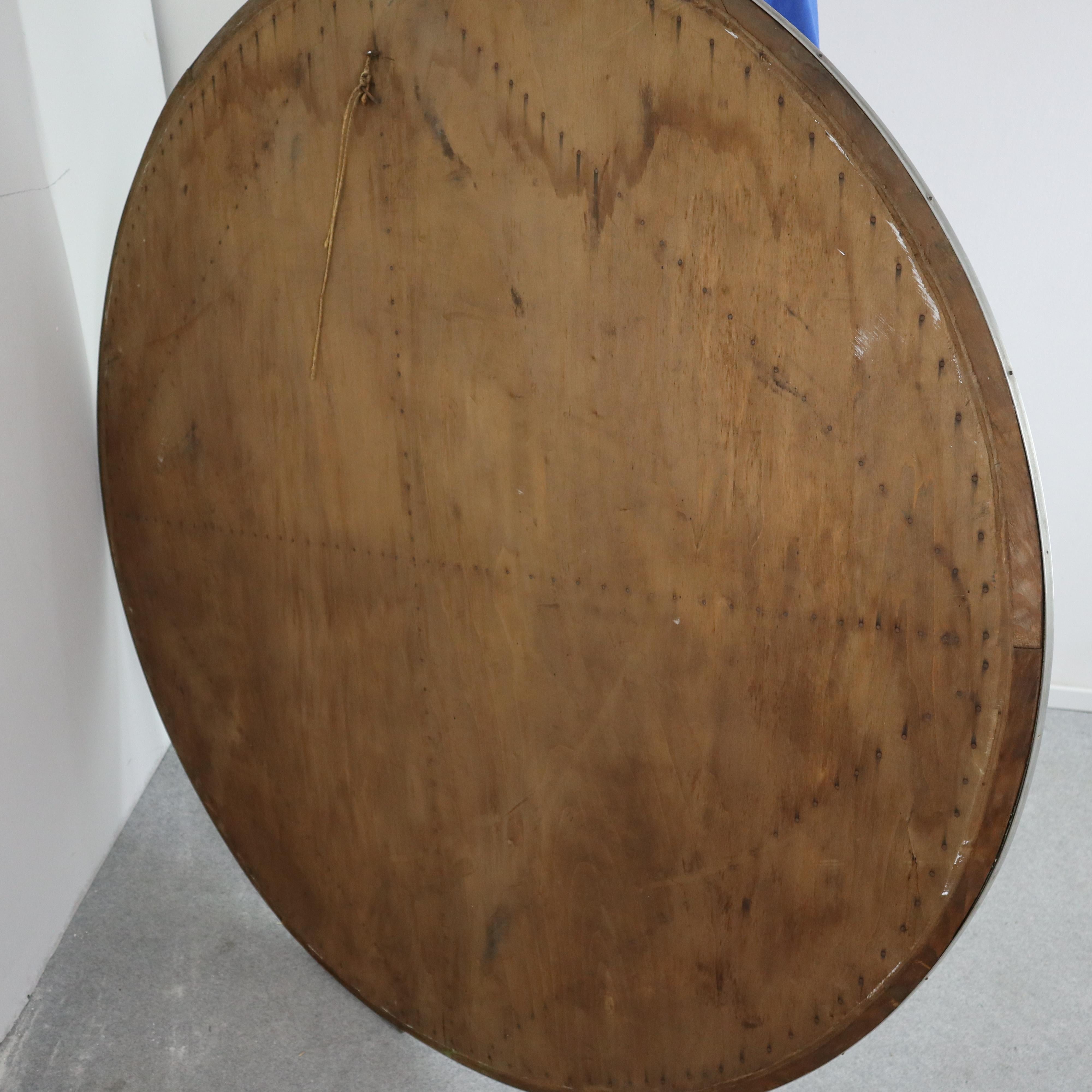 Miroir mural rond massif Art déco, Italie, 1940 en vente 4