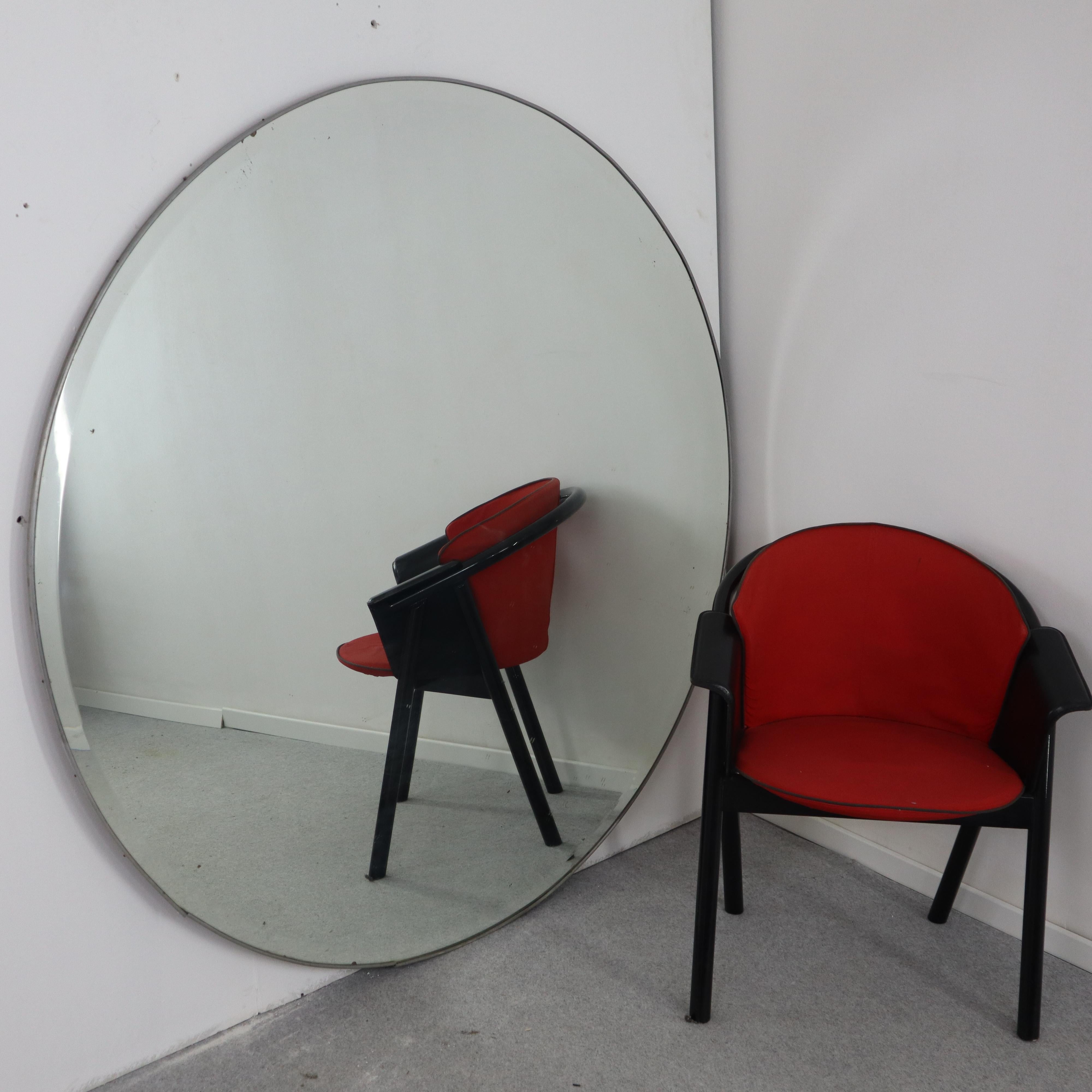 Miroir mural rond massif Art déco, Italie, 1940 Bon état - En vente à Nicolosi, IT