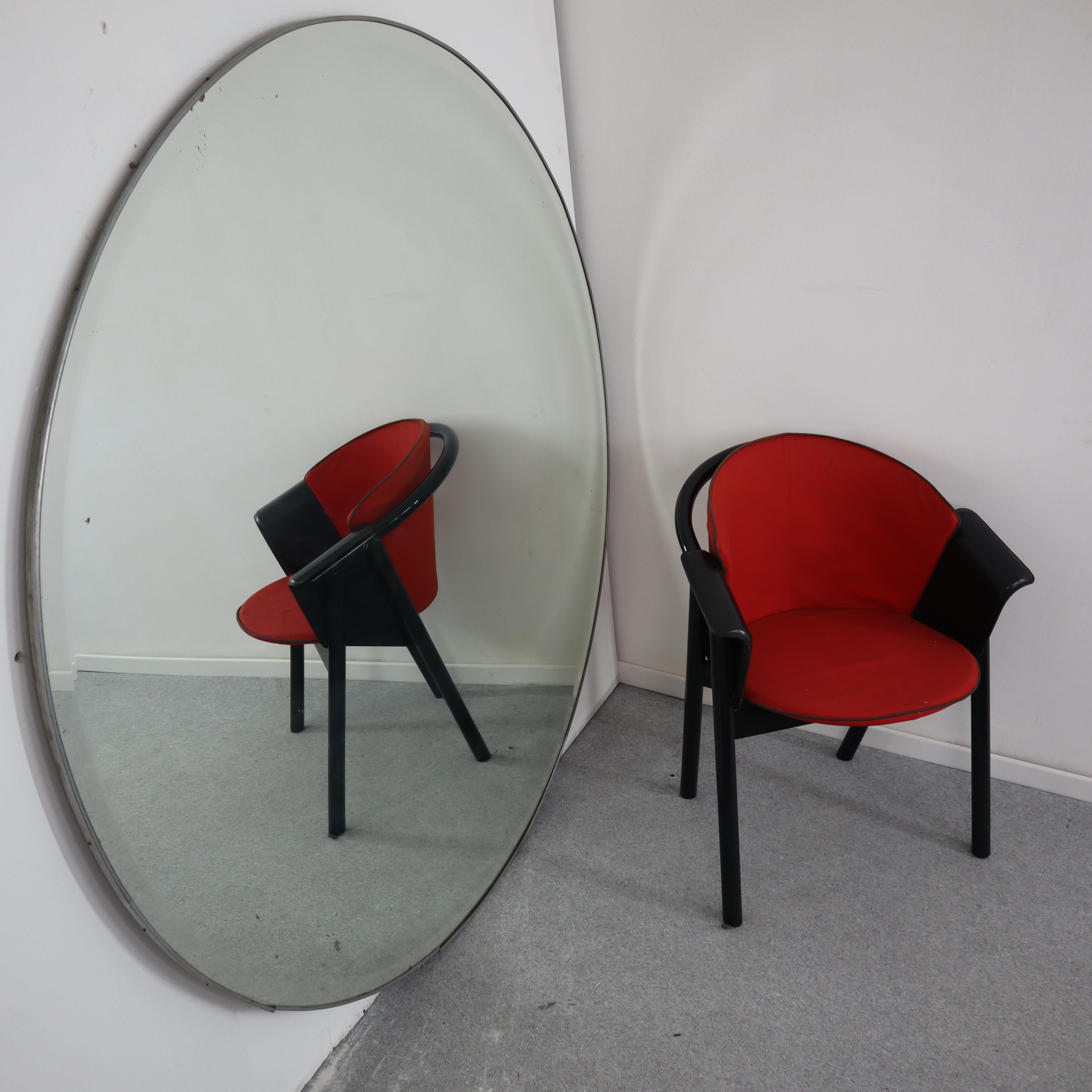 Miroir mural rond massif Art déco, Italie, 1940 en vente 3