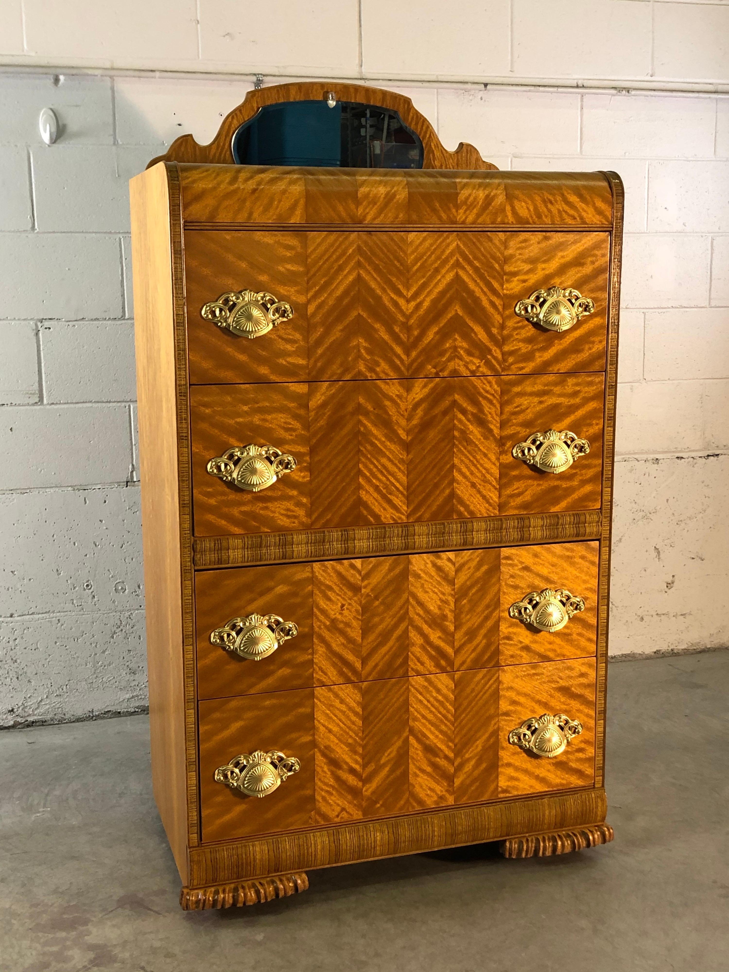 zebra wood dresser