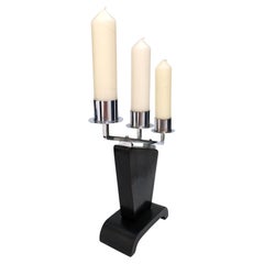 Art Deco Matching Pair 1930's Moderne Stepped Candelabra
