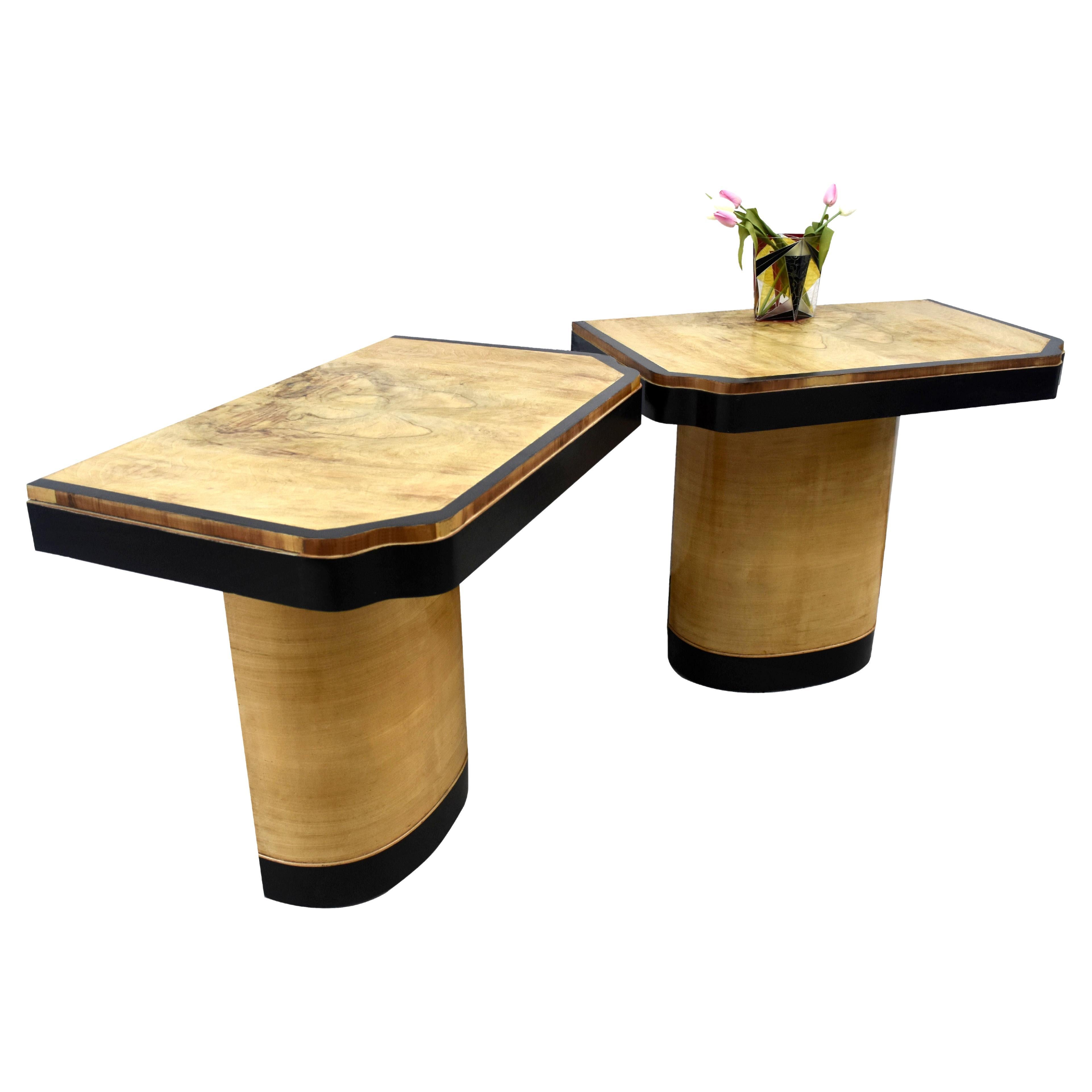 matching console and side tables