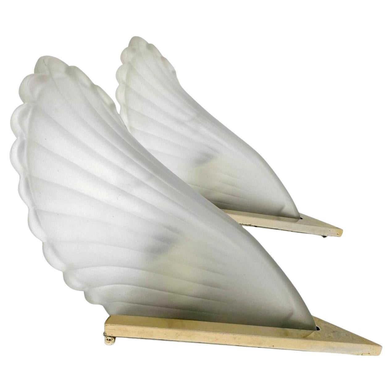 Art Deco Paar Wandleuchten, 1930er Jahre, französisch (Französisch) im Angebot