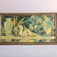 Art Deco Maxfield Parrish "Garden of Allah" Print, circa 1920