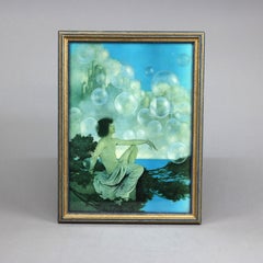 Art Deco Maxfield Parrish Print 'Air Castles', c1920