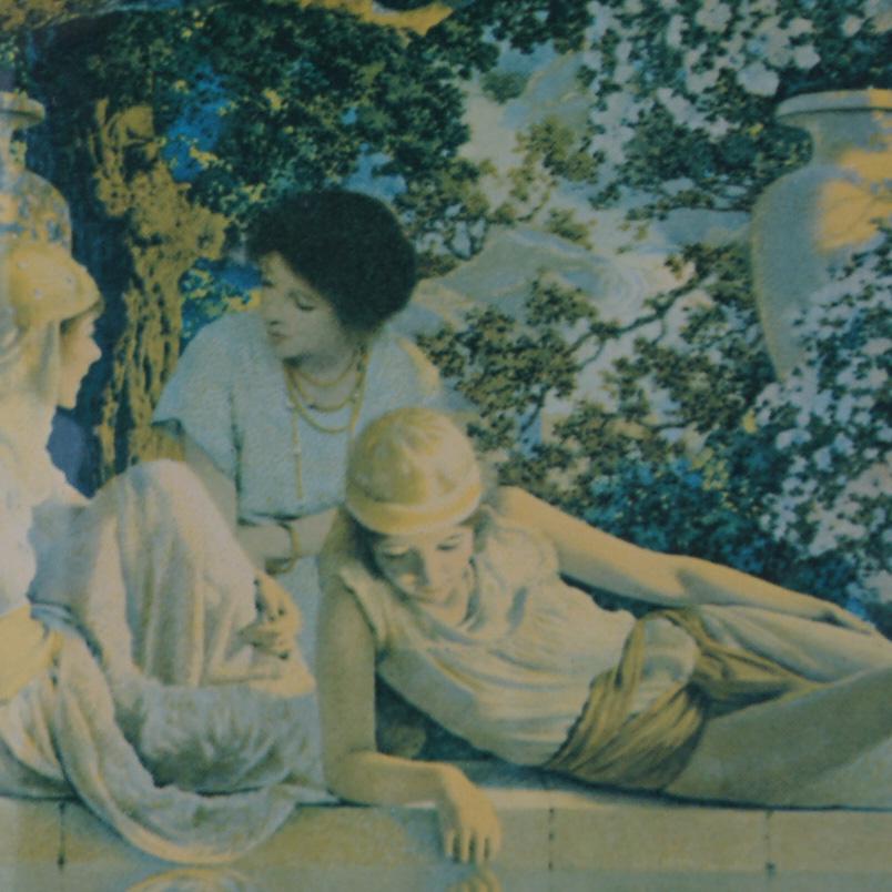 Art Deco Maxfield Parrish Print Garten mitrish-Druck von Allah, ca. 1920

Maße - 17 1/4