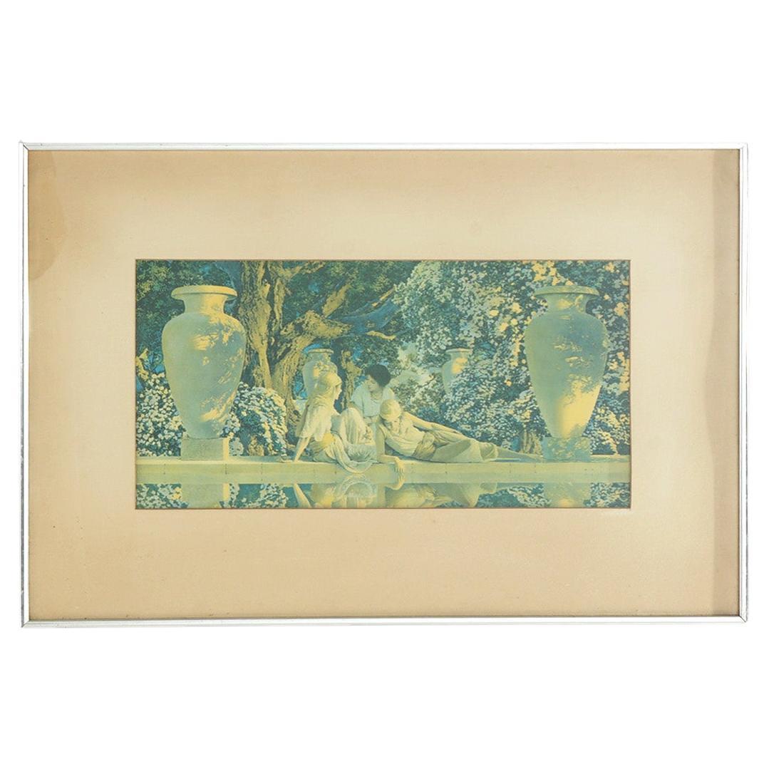 Stampa Art Deco Maxfield Parrish "Giardino di Allah" C1920
