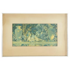Art Deco Maxfield Parrish Print Garten mitrish-Druck von Allah, ca. 1920