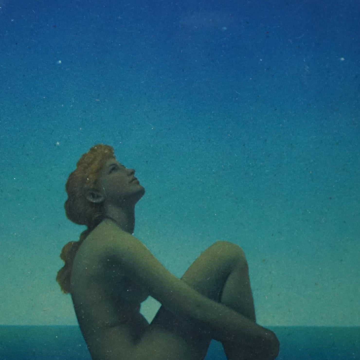 Paper Art Deco Maxfield Parrish Print “Stars” from The House of Art, Framed, C1920