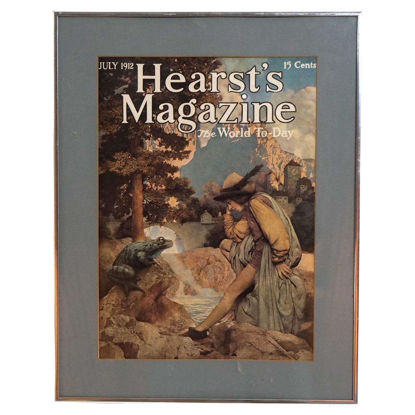 Art Deco Maxwell Parrish, Hearst's Magazine Cover, C1912 For Sale