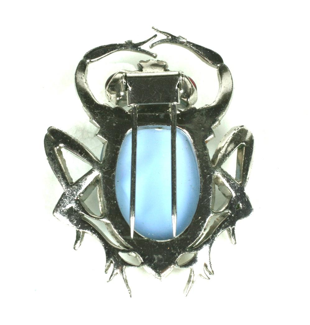 Art Deco Marcel Boucher Beetle Clip For Sale 1