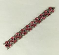 Art Deco Mazer Pink Wide Bracelet