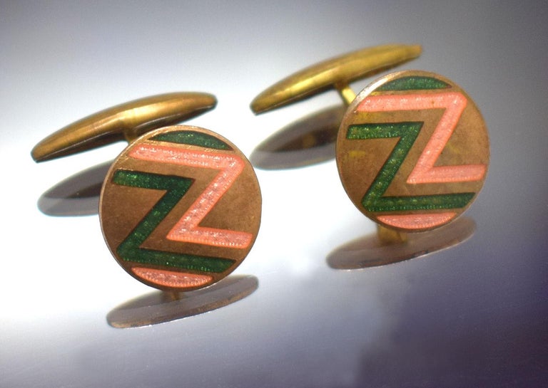 Gemelli Da Uomo In Ottone Lucido - Design Geometrico, 16x16 Mm, Elegante E Moderno - Foto 5