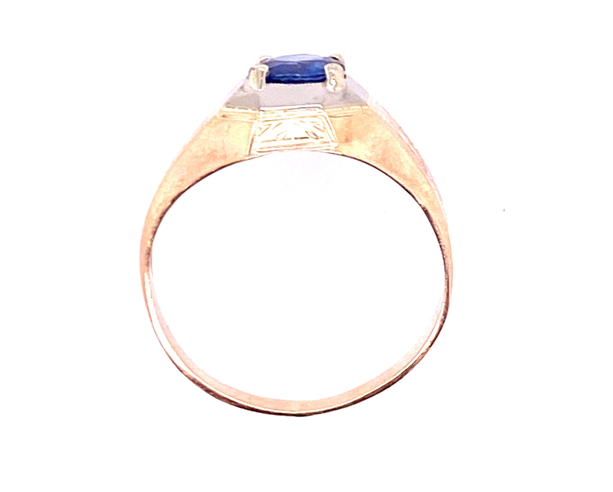 Genuine Original Art Deco Antique from 1920's-1930's Vintage Mens Sapphire Yellow Gold Ring



Featuring a Rich Royal Blue Natural Round Sapphire Gemstone

Perfect Engagement Ring for Antique Enthusiast 

Hand Pierced Details 

Art Deco Geometric