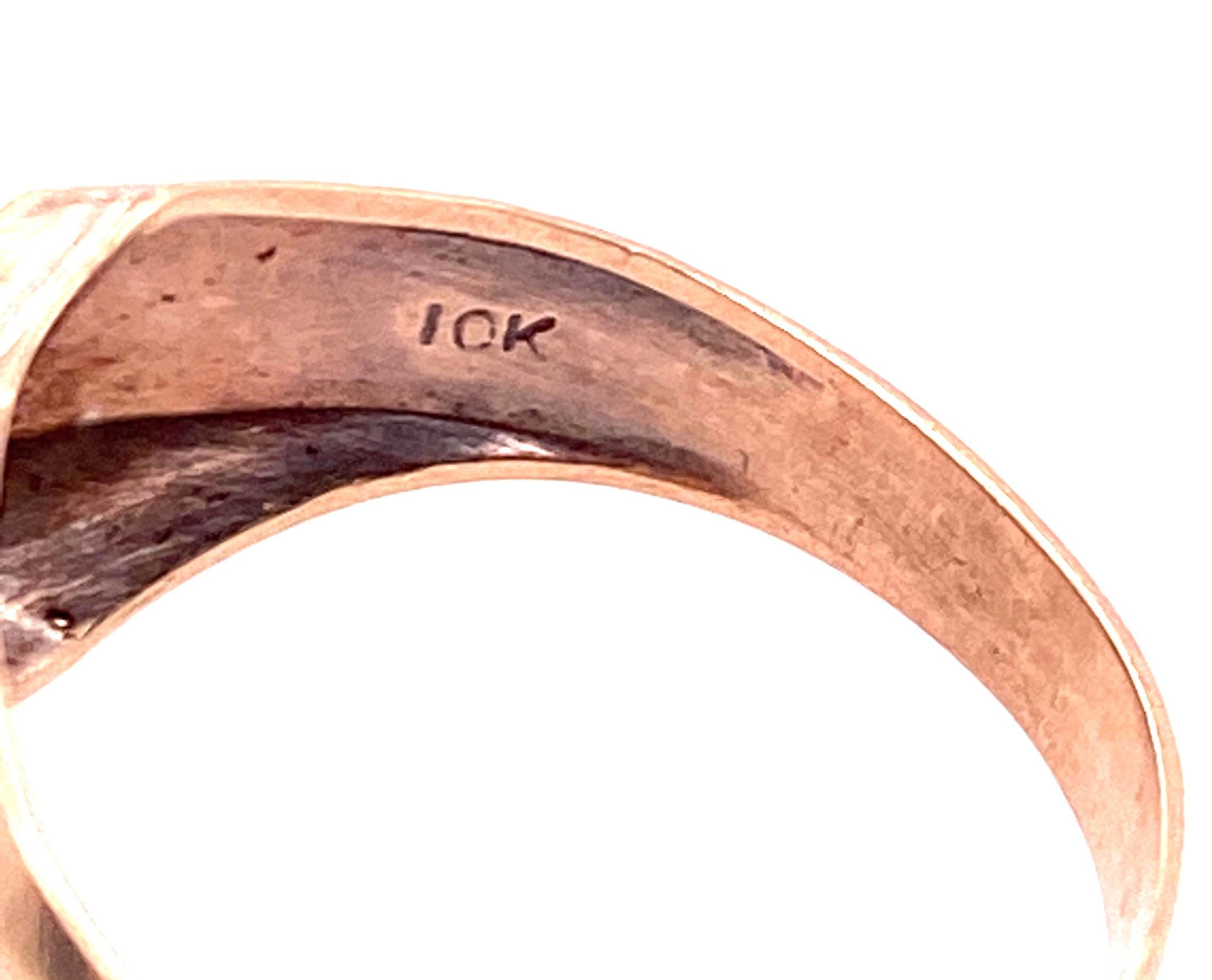 Women's or Men's Art Deco Mens Ring .95ct Round Natural Sapphire Original 1920's Antique Gold