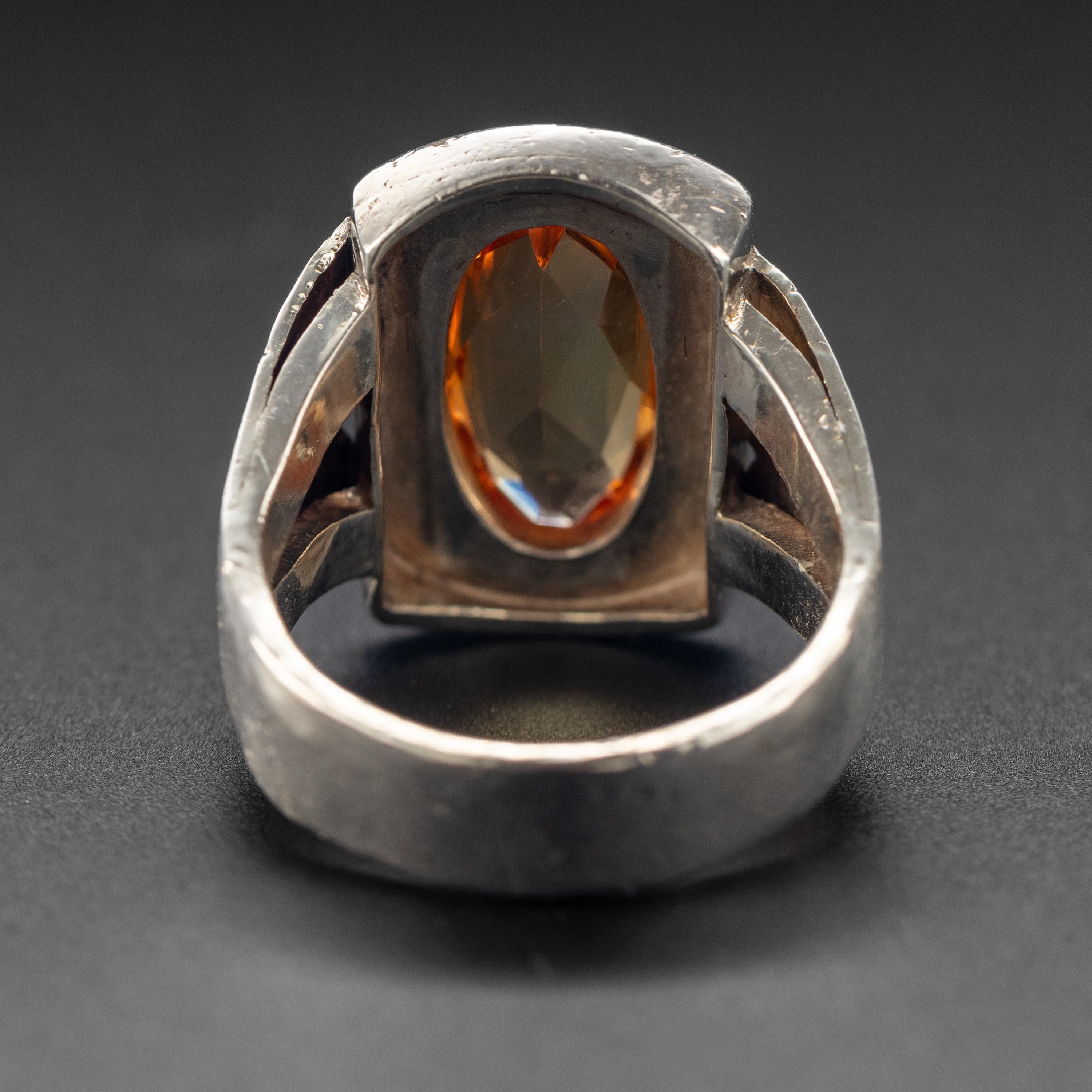 Art Deco Men's Sapphire Ring 1