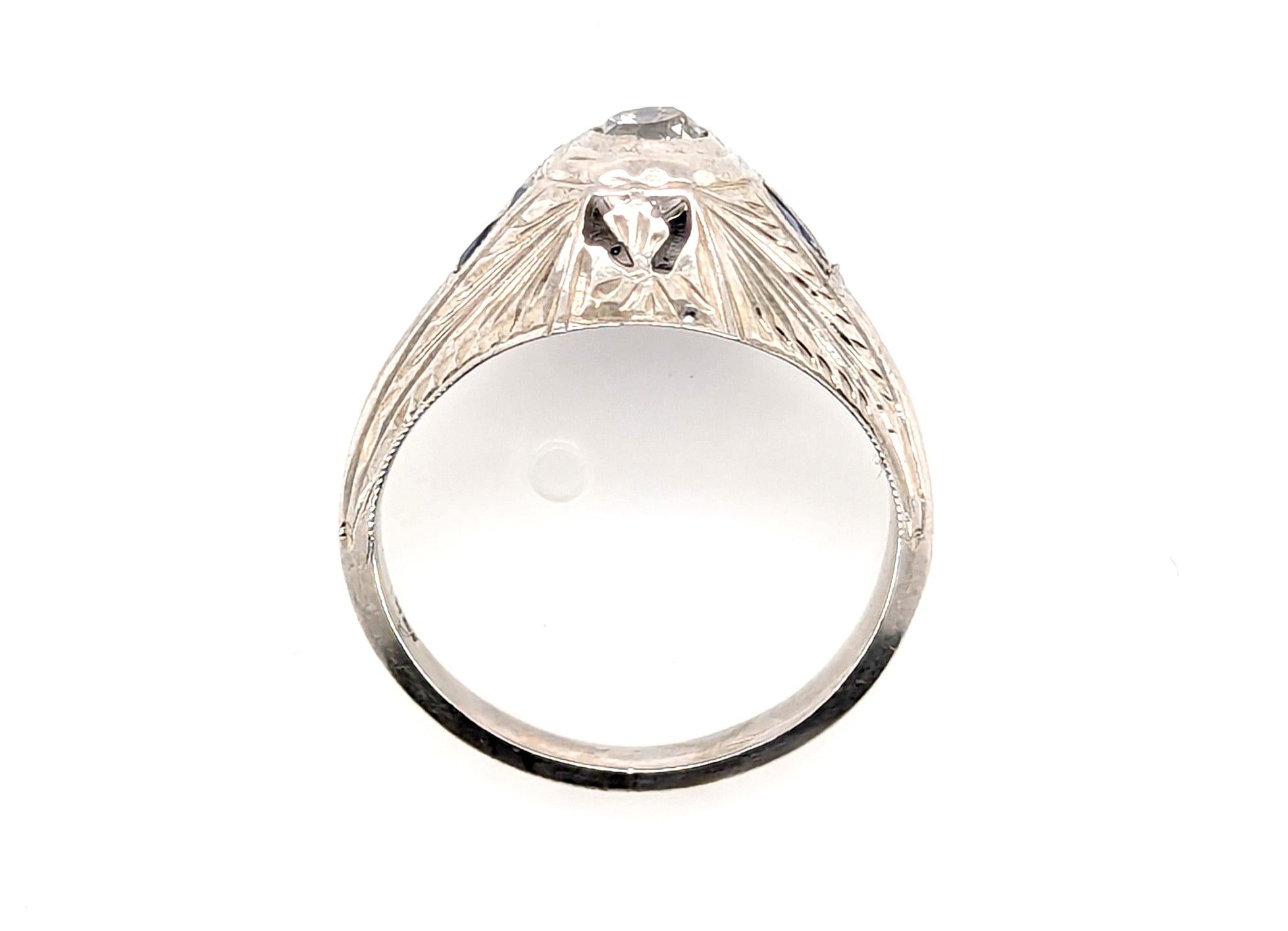 Echte Original-Antike aus den 1920er Jahren Art Deco Diamant Verlobungsring .72ct Französisch Cut Saphire 18K


Verfügt über einen echten natürlich abgebauten .42ct Old Mine Cut Diamant

Diamant wurde gewogen; Karatgewicht genau

Ursprünglich ein