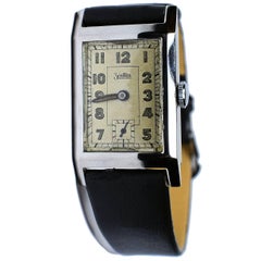 Art Deco Men's Very Rare Zentra Wristwatch
