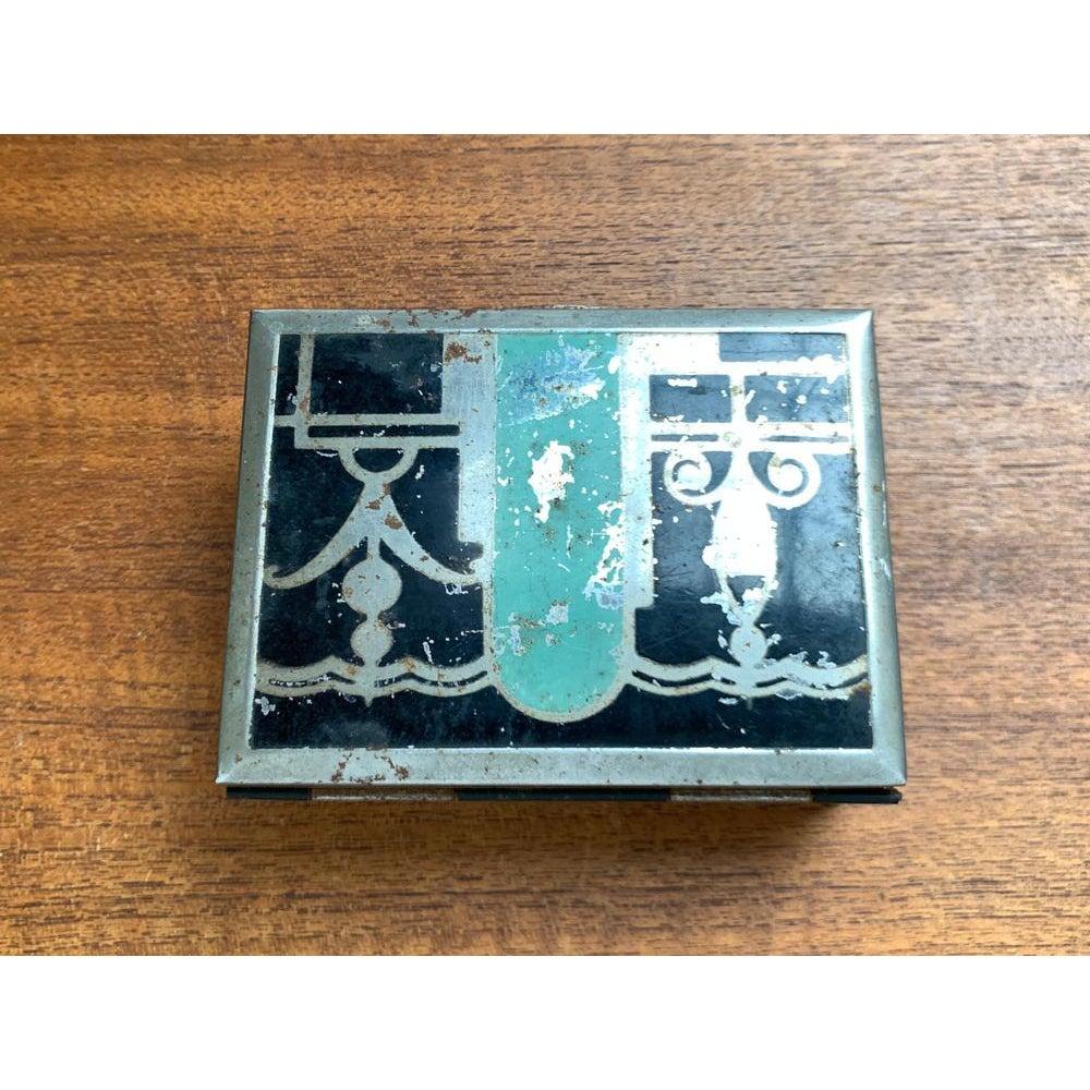 Scatola in metallo e legno in stile Art Déco, anni '30 in vendita 6