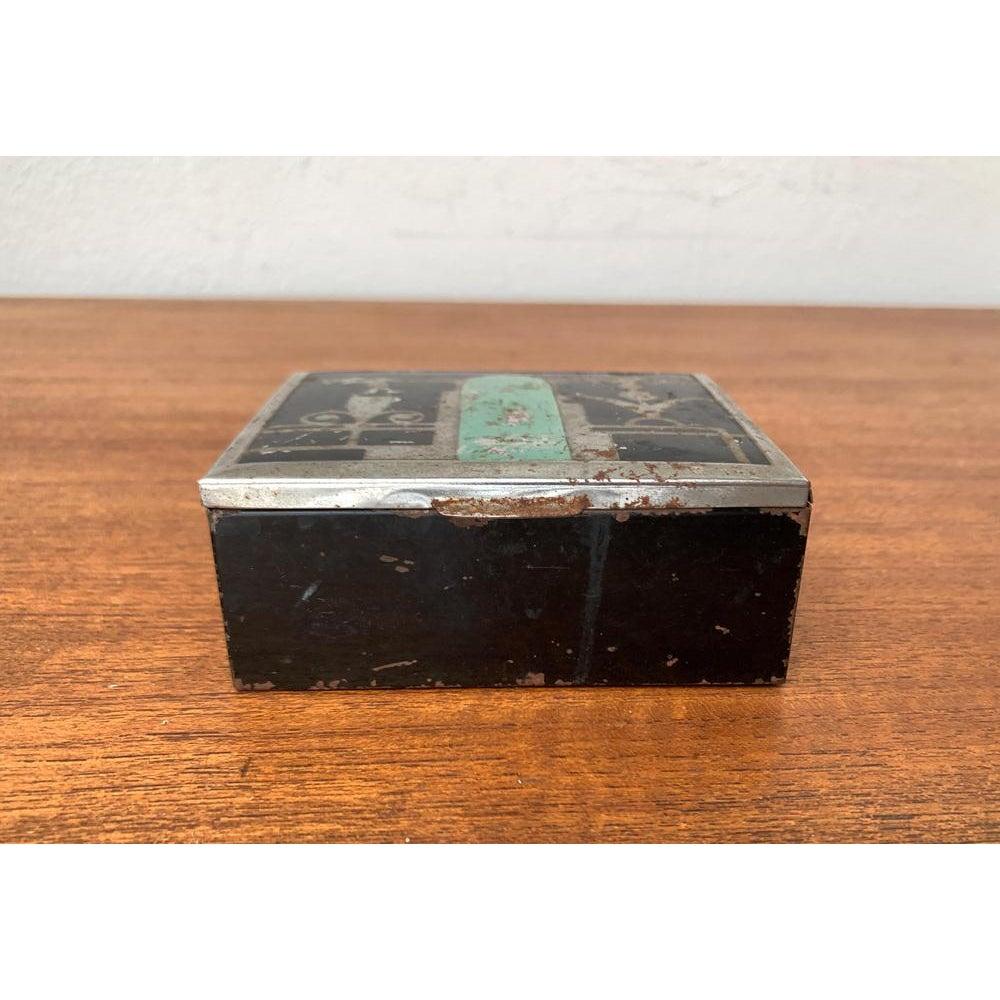 XX secolo Scatola in metallo e legno in stile Art Déco, anni '30 in vendita