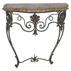 Art Deco Metal Console Table