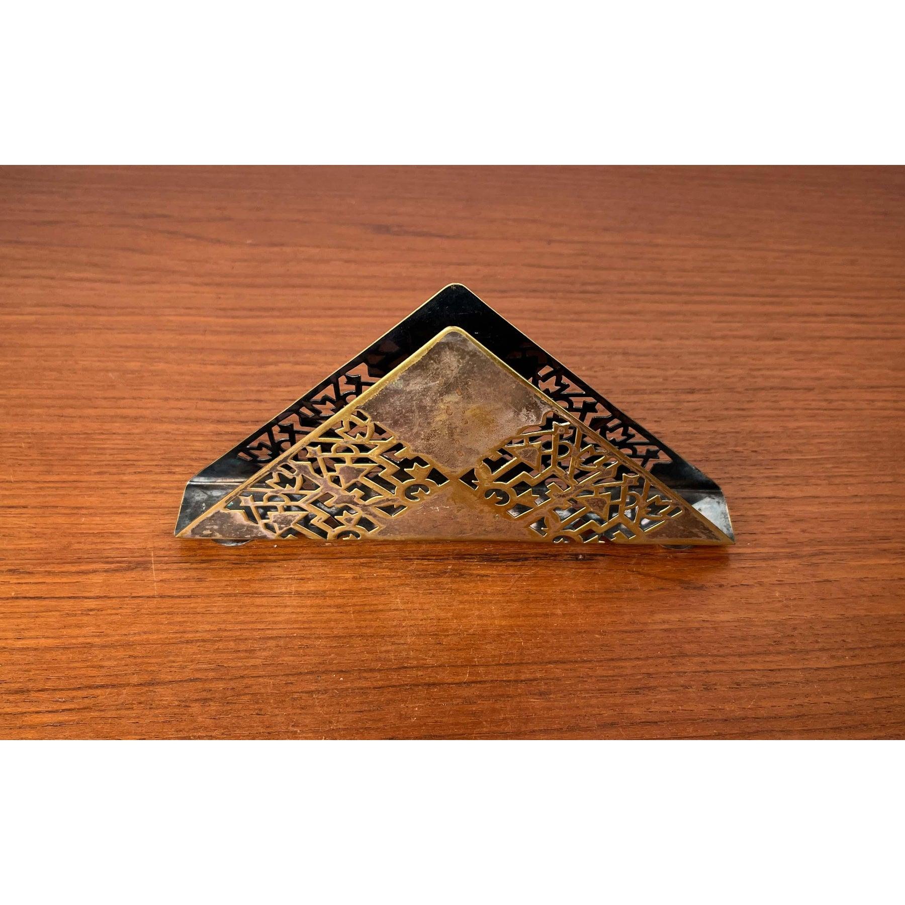 Porte-serviettes en métal Art Deco de Quist en vente 5