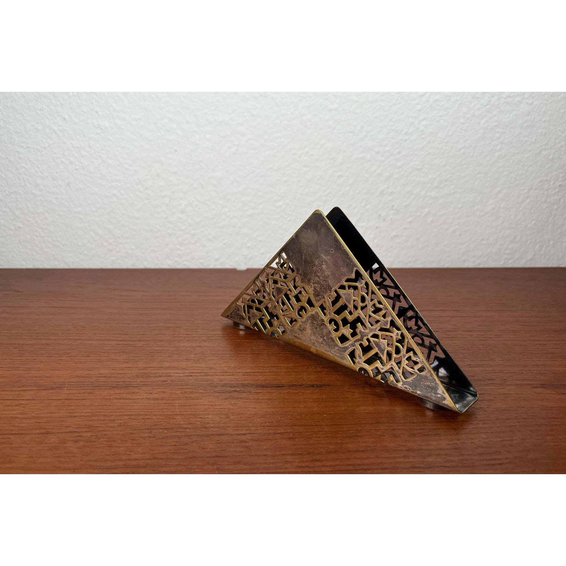 Porte-serviettes en métal Art Deco de Quist en vente 6