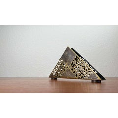 Art Deco Metal Napkin Holder from Quist