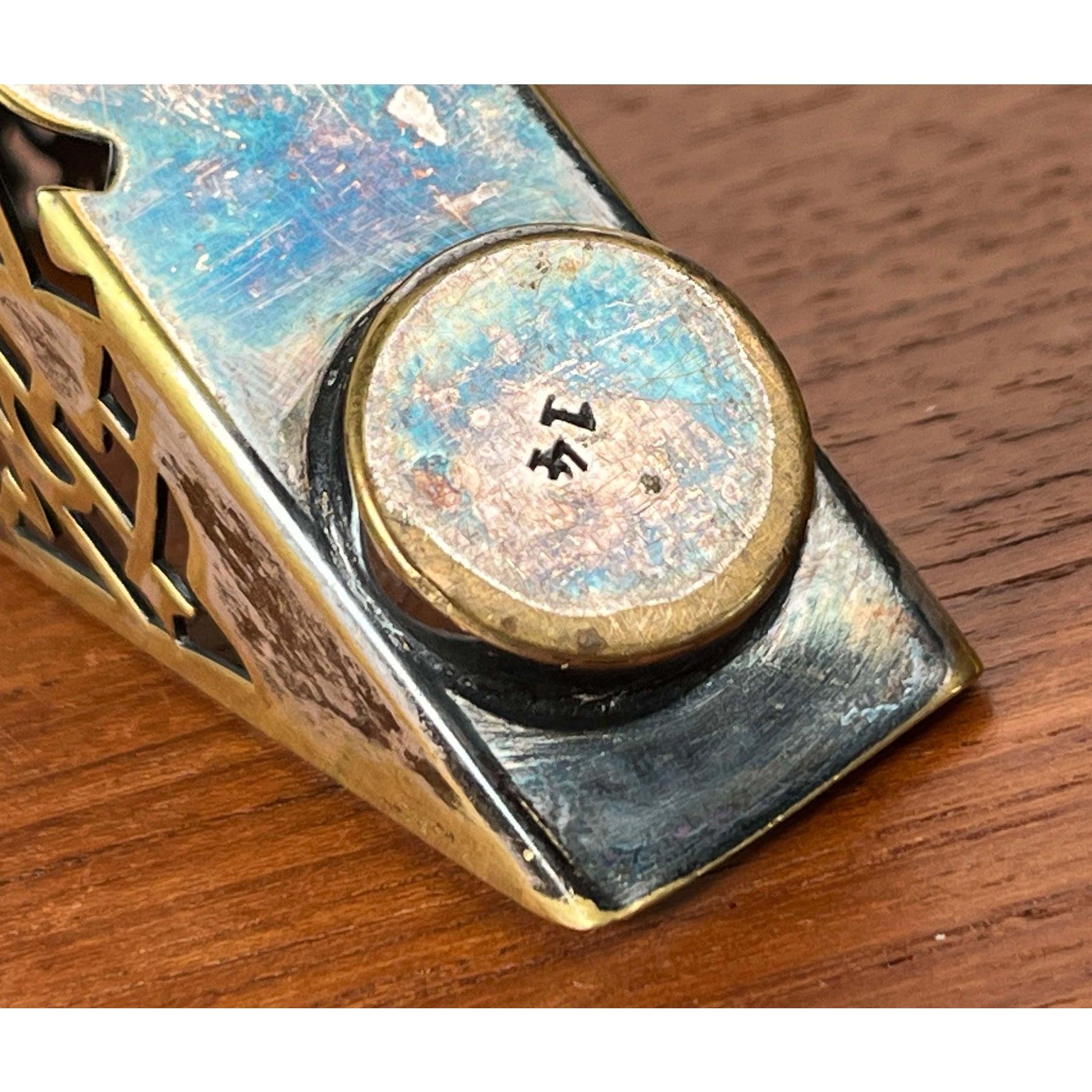 Porte-serviettes en métal Art Deco de Quist en vente 3