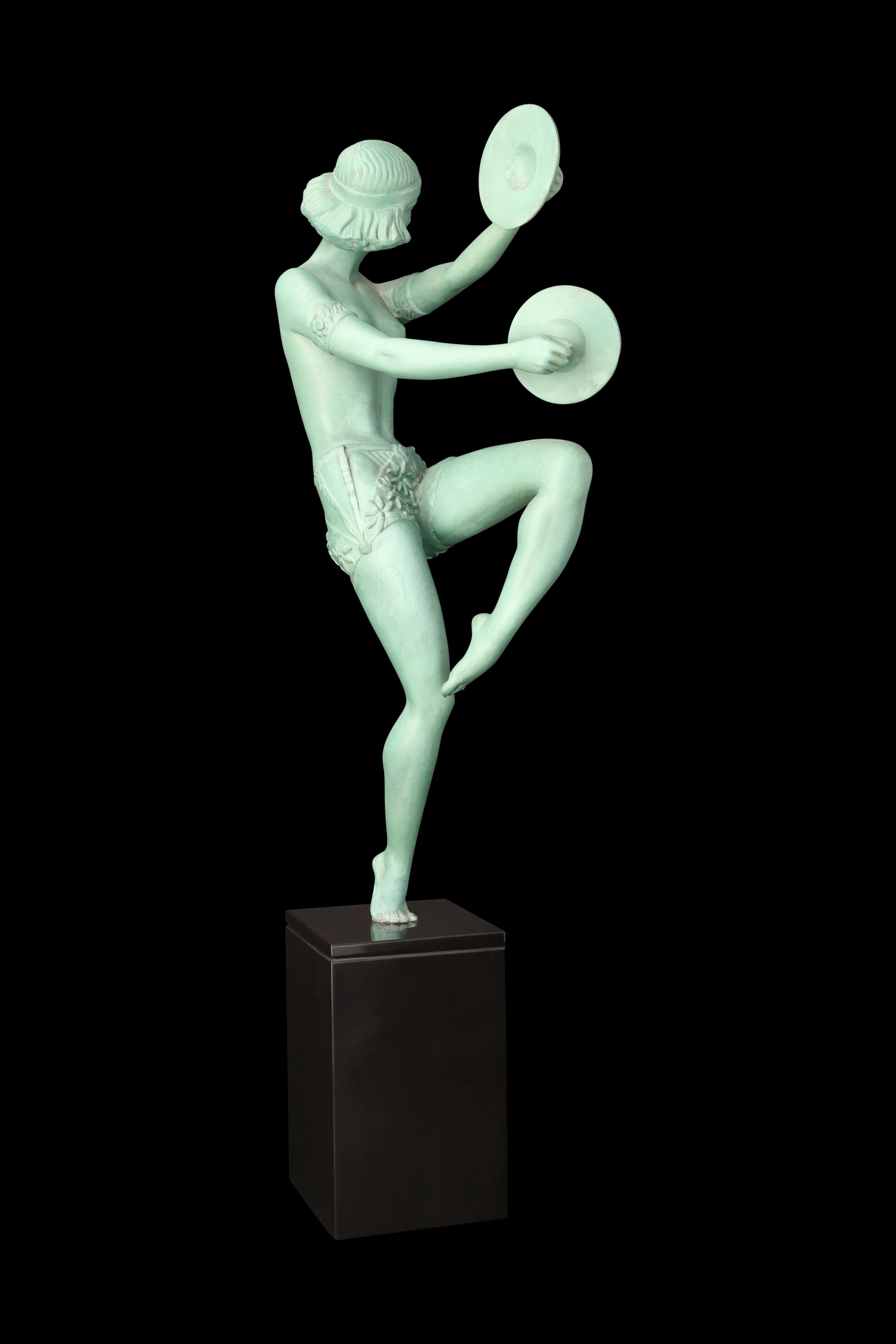 Scultura in metallo Art Deco 