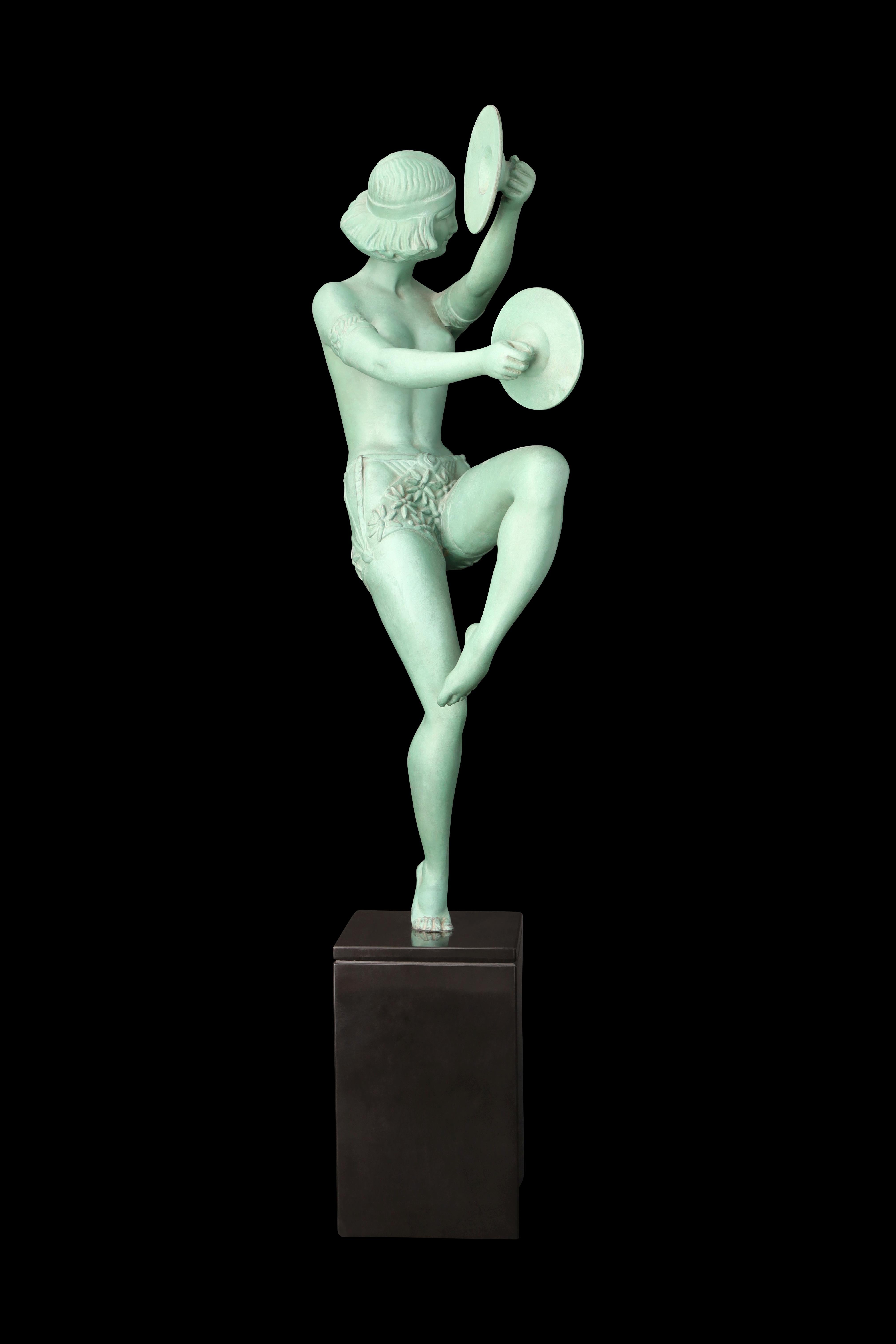 Scultura in metallo Art Deco 