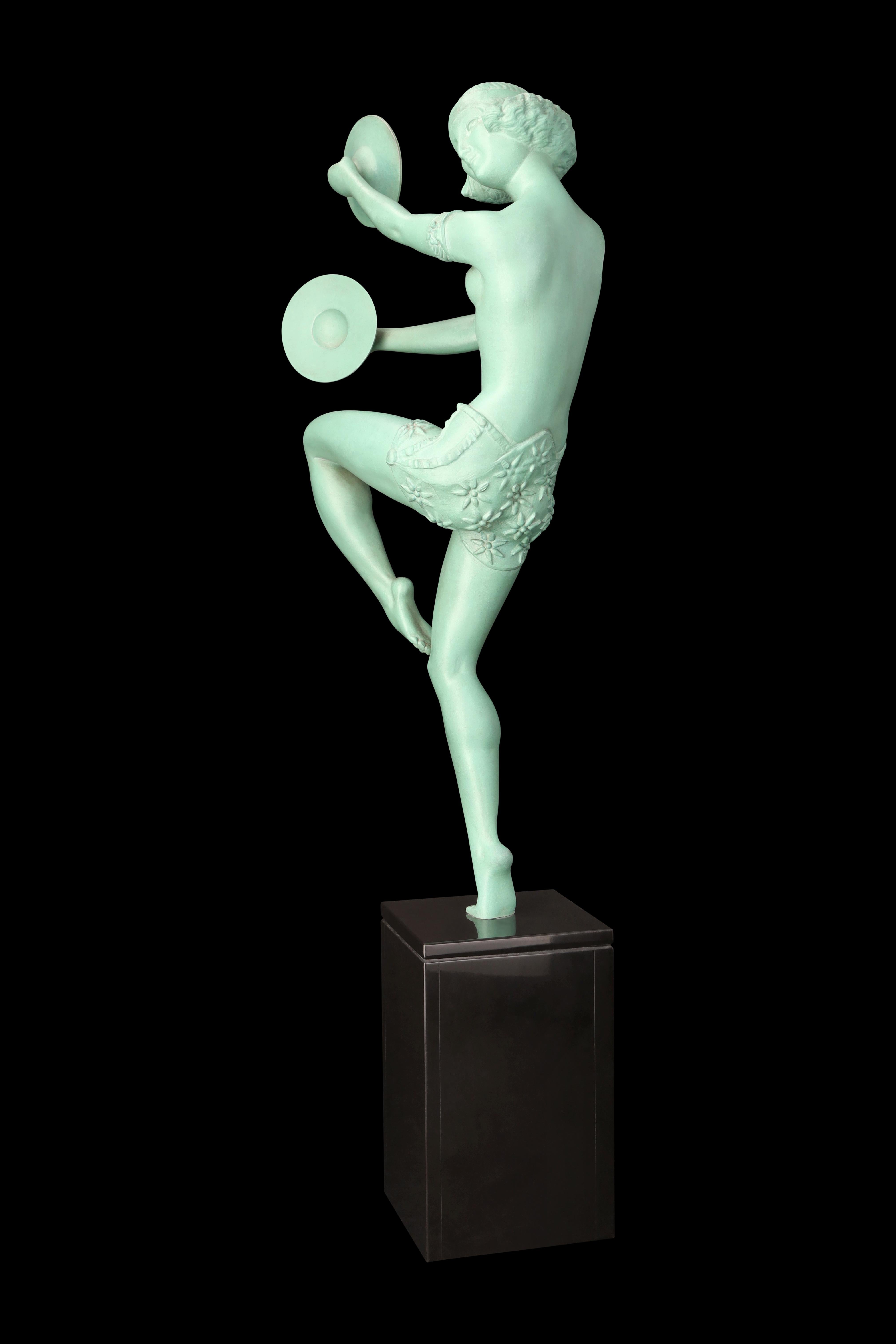 Francese Scultura in metallo Art Deco 